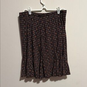 Women’s Briggs New York brown polyester skirt